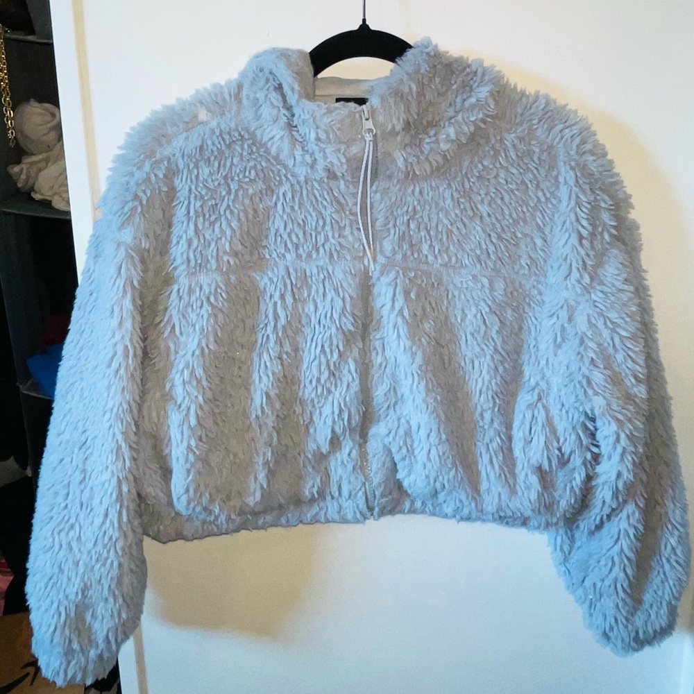 BDG Fuzzy Jacket Cropped